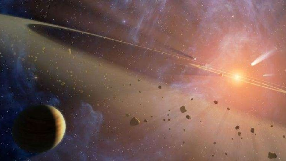 Asteroid Belt in Solar System