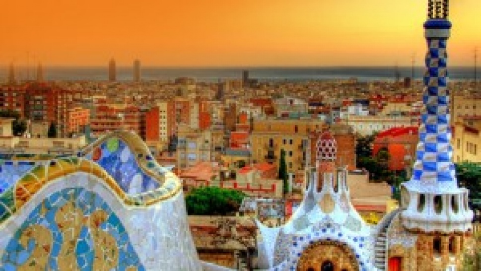 Barcelona - amazing city designed on principles of squares and two main diagonales