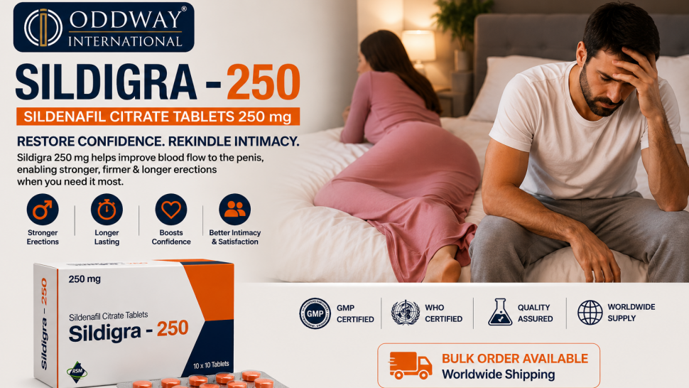 Sildigra 250 mg Tablets B2B Wholesale Exporter in USA – Oddway
