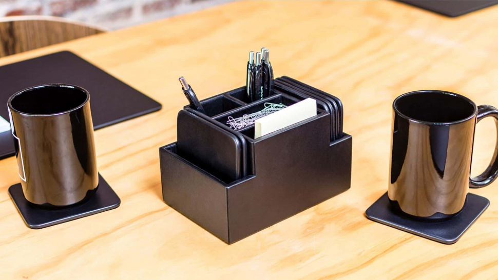 Elevate Your Home &amp;amp; Office Décor with a Premium Leather Coaster Set