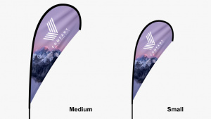 Custom Teardrop Flag Printing Services in NYC