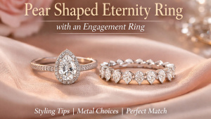 How to Pair a Pear Shaped Eternity Ring with an Engagement Ring